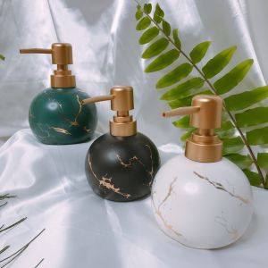 Bình đựng nước rửa tay. Chai sứ đựng dầu gội sữa tắm dung tích 300ml