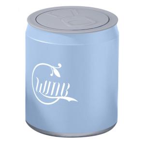 Beverage Can Shape Household Trash Container Multipurpose Plastic Garbage Bin With Press Lid Creative Wastebasket Decors