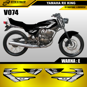 Stiker striping variasi yamaha rx king