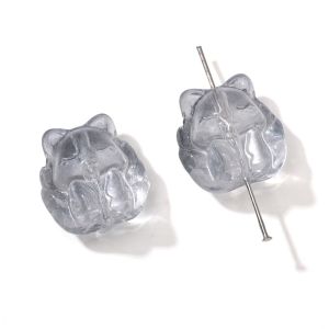 18x18mm  5pcs/bag Glass Nine Tailed Fox Beads For Handmade Bracelet Necklace Earring Keychain DIY Craft Jewelry Making Accessories