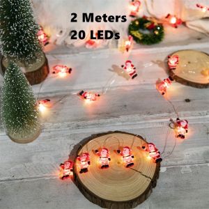2M 20LED Christmas Lights Electroplating Ball led Light String Christmas Tree Snowflake Decoration