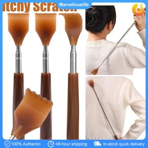 Telescopic Stainless Steel Back Scratcher with Steel Rolling Balls Massage Massager Tool for Office Home Travel