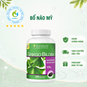 Bộ não Mỹ Ginkgo Biloba Trunature 120mg (340v)