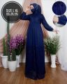 Gamis Brukat Jumbo /dress jumbo brukat full mix tile warna moka hitam navy biru ld 100 110 120 130 140 ukuran L XL XXL 3XL 4XL / gamis jumbo model terbaru / gamis pesta jumbo. 