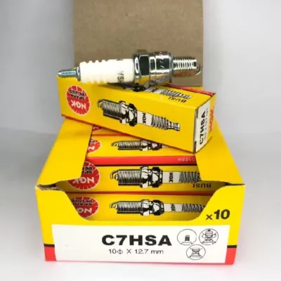 Busi motor NGK C7HSA isi 10 pcs(Sepuluh) Busi pendek Grand Supra fit Jupiter Z Mio Soul Gt Fino dll