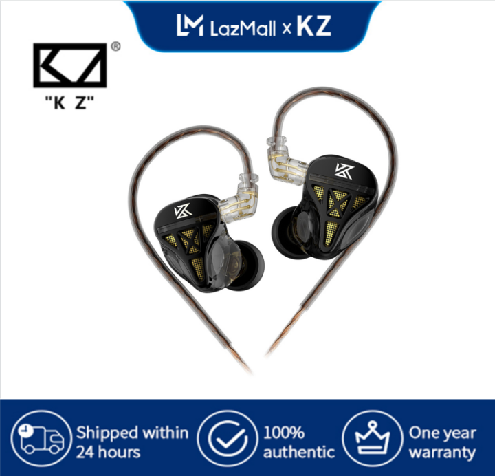 KZ DQS Wired Headphone hifi Dynamic drivers Earbuds Bass 2pin 3.5mm ...