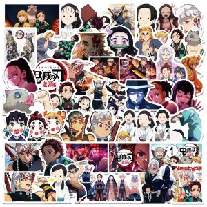 Ready Stock 50 pieces of Japanese Anime Sticker Demon Slayer Kimetsu No Yaiba waterproof luggage laptop PVC stiker