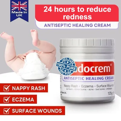 Authentic SUDOCREM Antiseptic Skin Cream Nappy Rash Relief (Made in Ireland) Original 125g