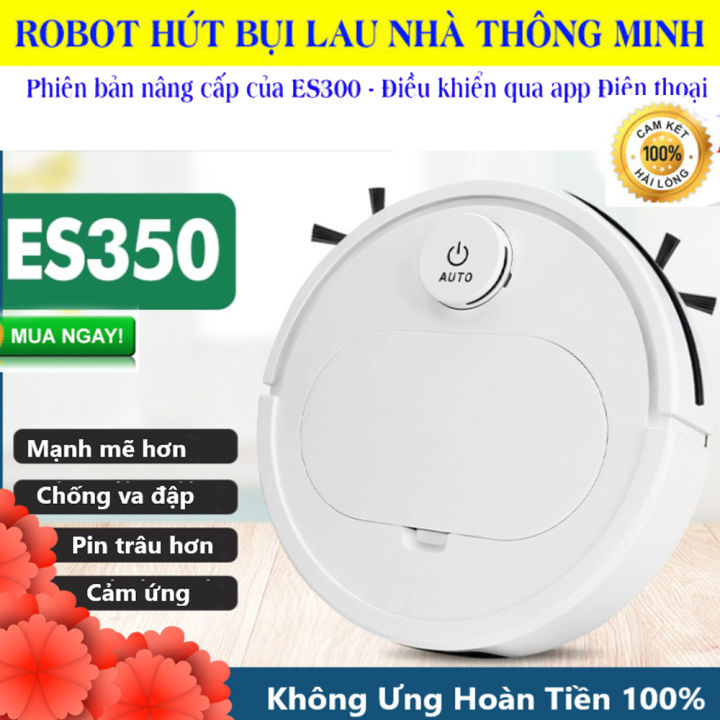 Máy Hút Bụi Tự Động, es 350 plus Robot điều khiển bằng điện thoại Dọn ...