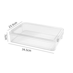 Transparent A4 Document Storage Box PET Material Clear File Organizer for Home Office Drawer Storage