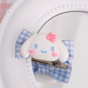 Sanrio คลิปกิ๊บหนีบผมเรซินที่ใช้ได้หลายโอกาสน่ารักลายการ์ตูนน่ารักน่ารักน่ารักน่ารักที่หนีบผมปากปลาฉลามเด็กผู้หญิงคลิปหนีบผมแฟชั่นน่ารักด้านหลัง