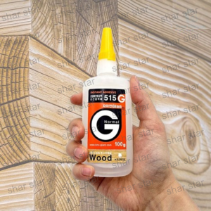 100g Super Strong Instant Woodworking Adhesive – Industrial Cyanoacrylate Glue 515 Fast-Bonding Wood Glue with Anti-Clog Nozzle Cap (1 Pack)