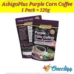 Ashigoplus Purpple Corn Coffee l Controls Diabetes l Prevents UTI l Antioxidant Pure Organic l 1Pack l 2Packs l 6Sachets