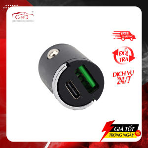 Tẩu Sạc Nhanh 100W Mini 1 Cổng USB Và 1 Cổng Type C CIND G30 100W - Nhập Khẩu Chính Hãng