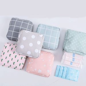 PETIBABE Women Girls Napkin Towel Headphone Case Coin Purse Sanitary Pad Bags Sanitary Pouch Storage Bag