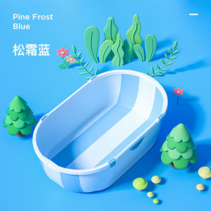 Orzbow Folding Baby Bathtub Easy Storage Portable Baby Bathtub with Temperature Sensing Large Newborn Baby Shower Basin