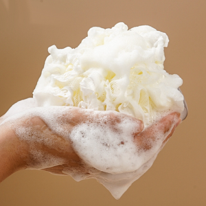 ใยขัดตัวอาบน้ำสองด้าน 2 อิน 1 /ลูกบอลอาบน้ำสองด้านใส่สบู่ได้รุ่นใหม่ใส่สบู่ในตาข่ายฟองหนา ขัดผิวและหลังวัสดุนุ่มสบายใช้ได้นาน