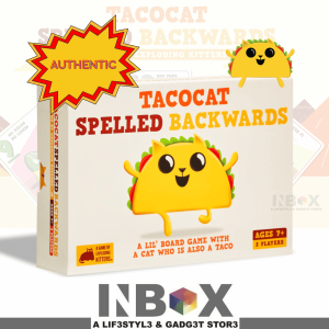 Authentic Tacocat Spelled Backwards Board Game