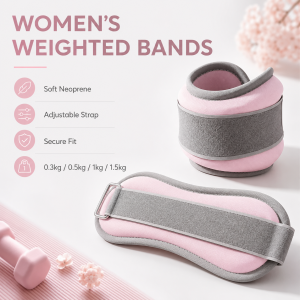 Adjustable Wrist Ankle Weights Soft Weighted Straps for Women Yoga Dance Fitness Training Leg Arm Exercise Sandbags