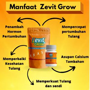 Zevit Grow Suplemen Halal Peninggi Badan Terbaik Susu Peninggi Badan