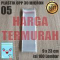 (100 LEMBAR) Plastik OPP Seal 20x22 Cm Tebal 30s Mikron / Plastik OPP 20x22 30s Mic Tebal Plastik Kemasan Plastik Bening Tebal. 