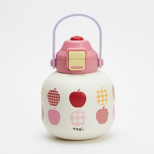 Tagi. Chubby Hulu Vacum Bottle Thermal Flask Insulated Coffee Cup Stainless Steel Water Bottle 900ML