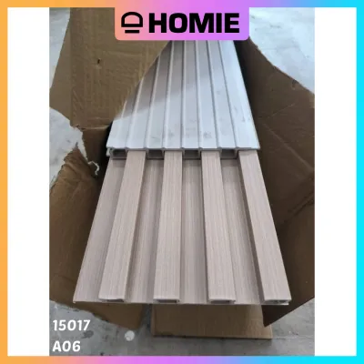 [HOMIE] Fluted panel WPC Fluted Wall Panel PVC Wall Panel 2.9 meter Wood Strip Slat wall decoration shiplap