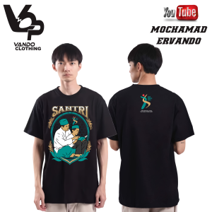 Vando Kaos Hari Santri Nasional 2024 Logo Resmi Kemenag Lengan Pendek Pria Wanita Vol 6