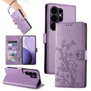 Case For Samsung Galaxy S26 S25 S24 S23 S22 S21 Ultra / S26 S25 S24 S23 S22 S21 Plus / S23 S21 S20 S24 S25 S26 FE Lucky Flower Magnetic Leather Wallet Card Slot Flip Case Casing