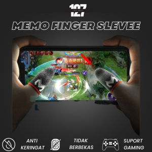Sarung Jempol Gaming Memo Original – Finger Sleeve Sensitif Anti Slip Waterproof PUBG ML FF COD