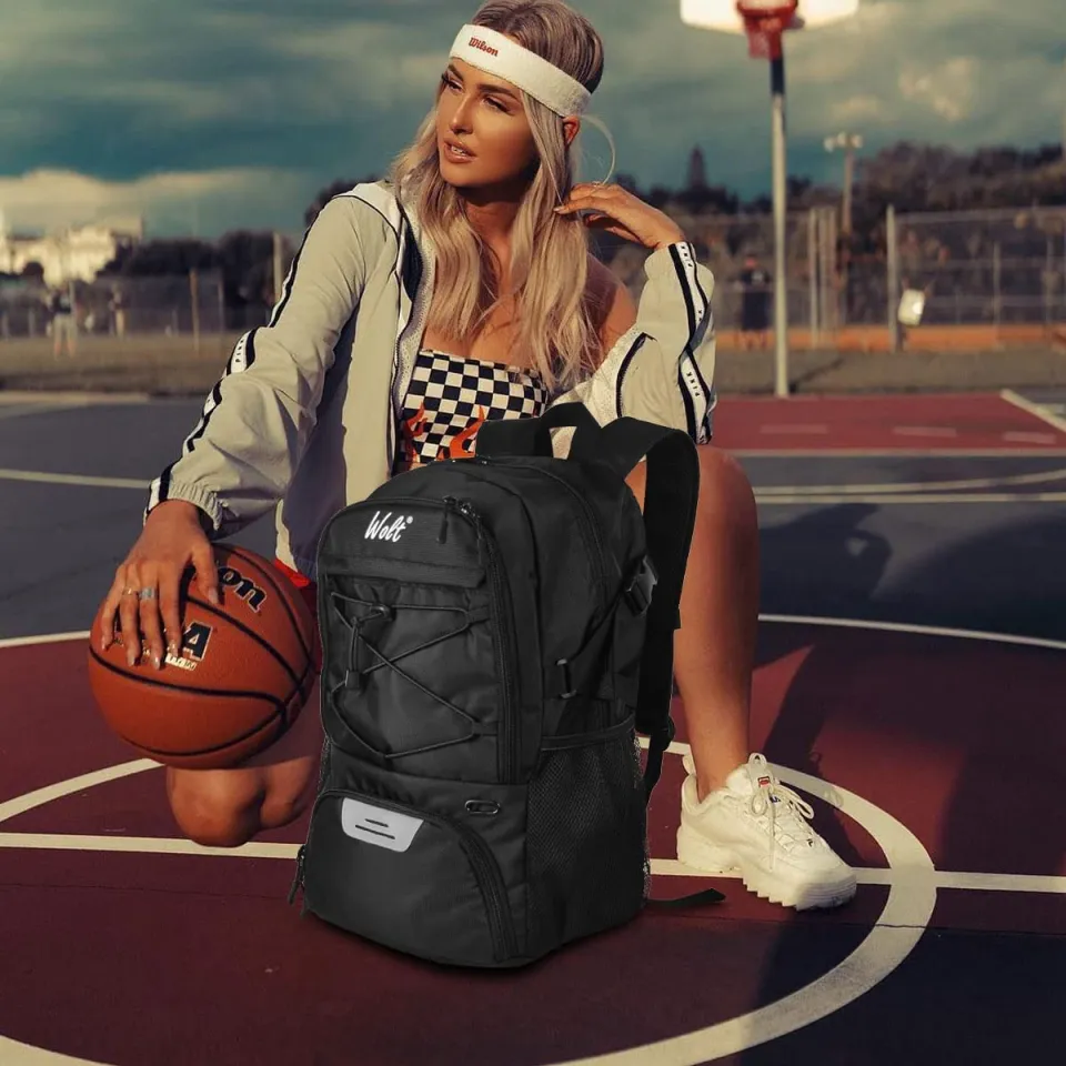 Basketball backpack with hot sale ball holder