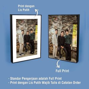 Bingkai Blok + Cetak Foto Ukuran A4 (21cm x 30cm)