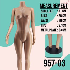 Full Mannequin Wanita Full Body With Metal Base