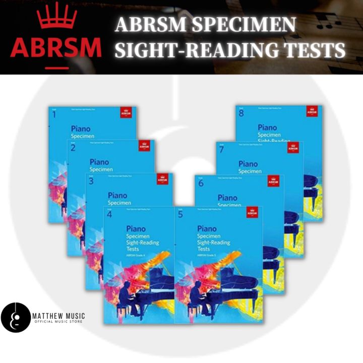 ☆ABRSM☆ PIANO SPECIMEN SIGHT-READING TESTS GRADE 1 - 8 | Lazada