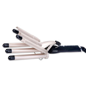 Gốm 5 thùng máy uốn tóc máy uốn gợn sóng Máy uốn tóc 17mm que uốn xoăn hai bánh răng nhiệt độ âm lượng có thể điều chỉnh máy tạo kiểu tóc