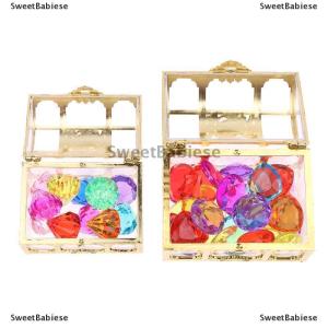 [COD] SweetBabiese กล่องคริสตัลอะคริลิคสำหรับเด็กเครื่องประดับอัญมณีเพชรหลากสีสำหรับเด็ก1ชุด