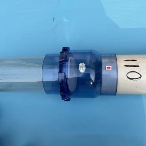 GONOVO Vật liệu UPVC Van một chiều Thiết kế trong suốt Tấm che 50mm Bộ phận chặn dòng chảy ngược Bộ van kết hợp Van di động Cổng kiểm soát dòng chảy Dưới bồn rửa