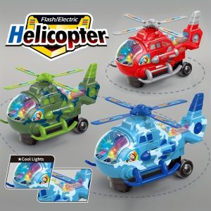 Electric Helicopter Toy Durable Helicopter with 360° Rotation Flashing Lights & Music – Fun Playtime & Holiday Gift for Kids