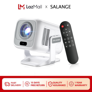 Salange HY260Max 4K Projector Native 1080P Mini Projector Android 11 WIFI6 BT5.4 Auto Focus/Vertical Keystone Mirror for SmartPhone Cinema Beam HD