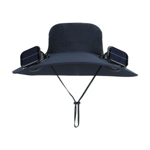 NUBE Solar Charging Solar Fan Hat ​​Rechargeable​​ Anti UV Sun Visor Cap Outdoor Breathable Fishing Hat for Men