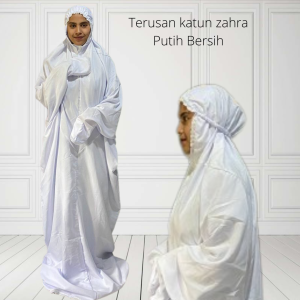 Mukena terusan dewasa katun Zahra