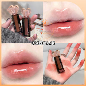 Son Tint Gege Bear GX1128 Thiết Kế Trái Tim Pha Lê Hiệu Ứng Tráng Gương Siêu Mềm Mướt Hottrend