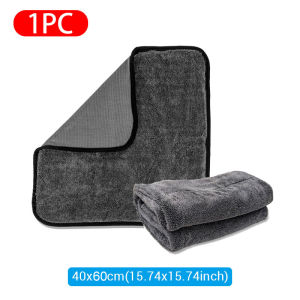 SEAMETAL 1200GSM Car Wash Towel Coral Fleece Car Cleaning Drying Cloth Car Detailing Care Accessories