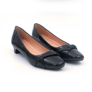 Shoebest Black Leather Shoes for Women "Linda" 5015
