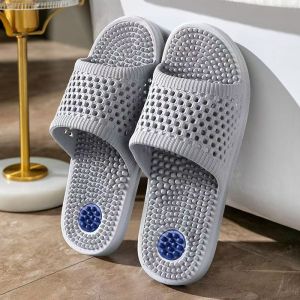 ZEEMIN Mans Summer New Foot Massage Slippers Soft Sole Non Slip Light Sole Of The Foot Particle Thorny Home Slippers Bathroom Slippes