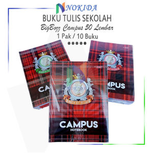 Nokida Buku Tulis BigBoss 1 Pack [50 Lembar/10 Buku] / Write Book 1 Pack Boxy / Buku Catatan Sekolah Besar / Buku Campus 50L Big Boss