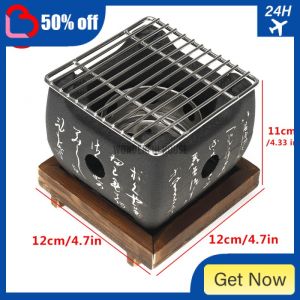S M L BBQ Grill Barbecue Stove Portable Hibachi Charcoal Home Japanese Korean Style LOB3