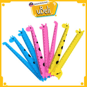 [uBeli] Pembaris 15cm Giraffe Clear Scale Ruler Birthday Door Gifts For Kids Cute Ruler Stationery 直尺文具 - ST29