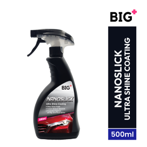 BIG+ Nanoslick Ultra Shine Coating Spray (500ml) Glossy Finish Car Paint Polish Car Care Sealant Coating Crystal Shine UV Protection Instant Shine