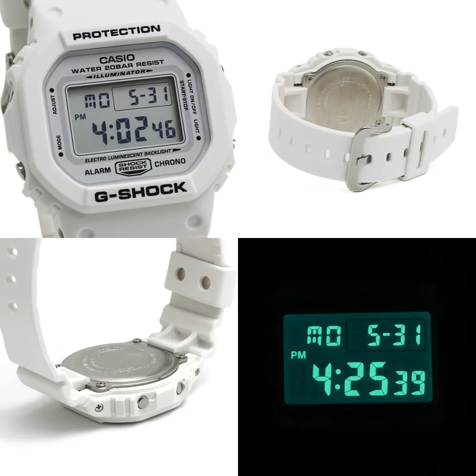 Marine White Dw 5600 White G-SHOCK DW-5600 ダイヤモンド装飾